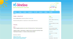 Desktop Screenshot of ms-denesova.sk